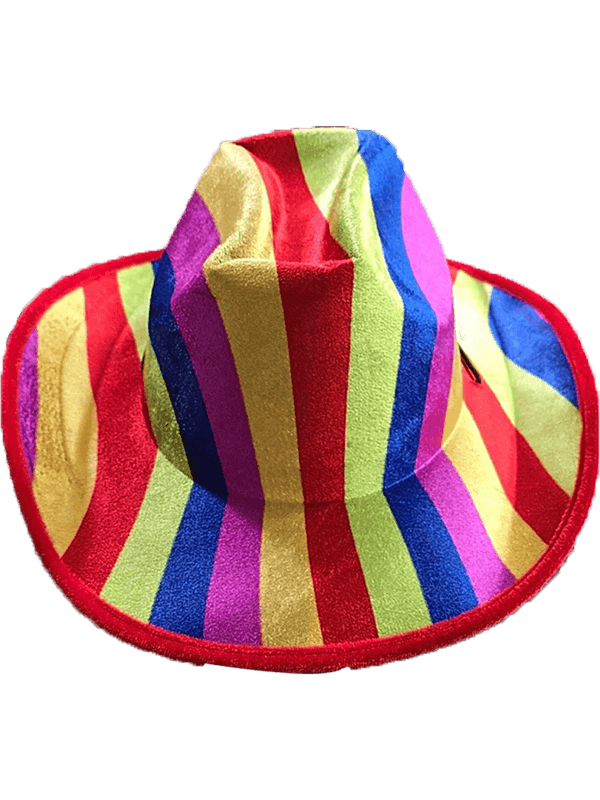 Rainbow Cowboy Pride Hats - thefancydress.co.uk