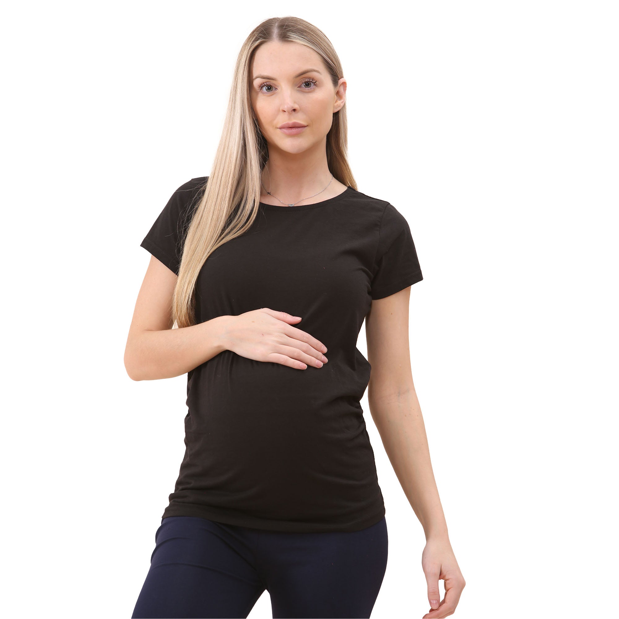 Women Maternity Round Neck T-Shirt