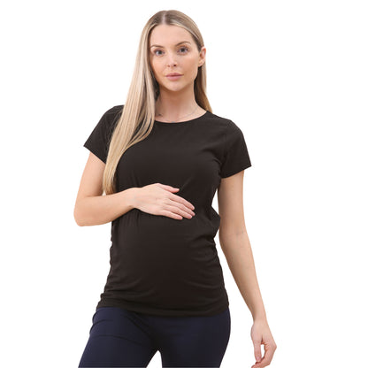Women Maternity Round Neck T-Shirt