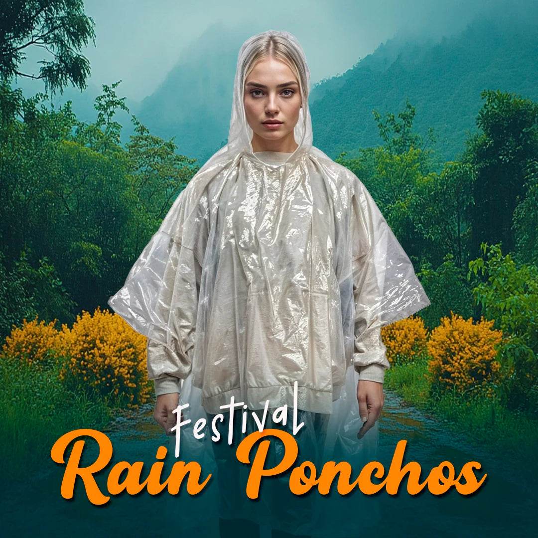 Festival Rain Ponchos - thefancydress.co.uk