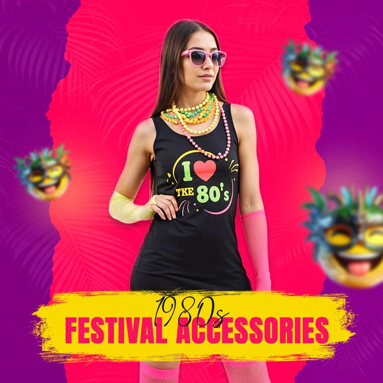 1980s Festival Accessories - thefancydress.co.uk
