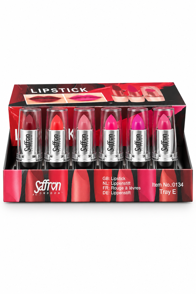 Saffron Pure Matte Lipstick Tray E | Pack of 24