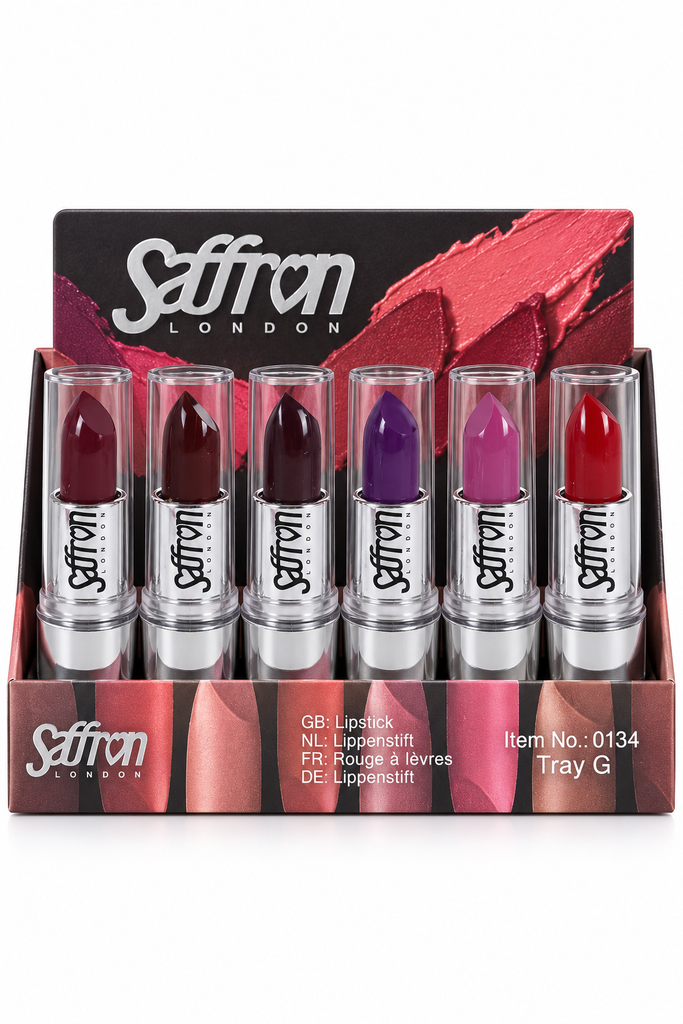 Saffron Pure Matte Lipstick Tray G | Pack of 24