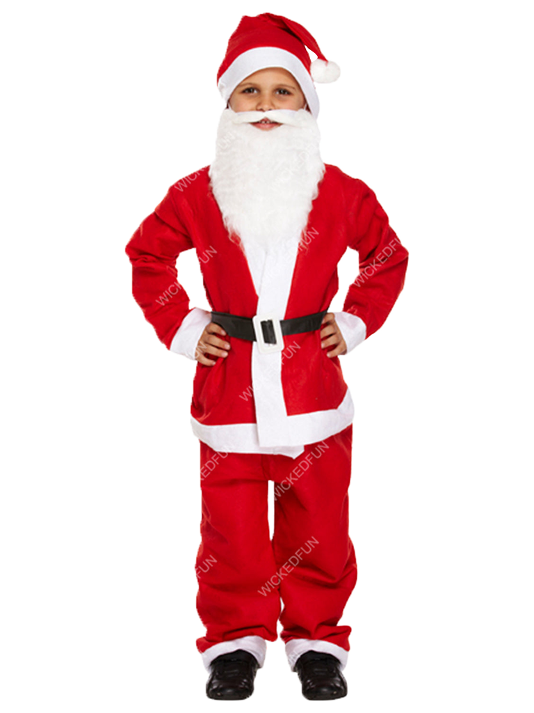 Boy's Santa 5 Pcs Costume