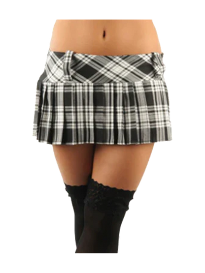 Crazy Chick Pleated Tartan Skirt (12 Inches)