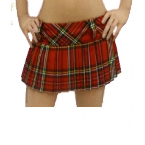 Crazy Chick Pleated Tartan Skirt (12 Inches)