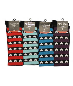 Striped Over The Knee Socks (15 Colours)