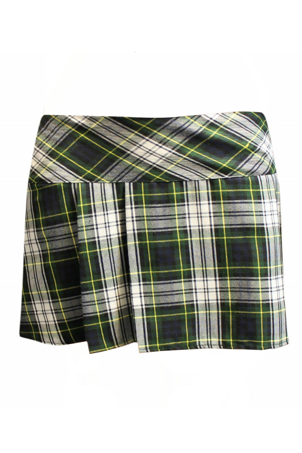 Adult Box Pleated Tartan Skirt (14 Inches)