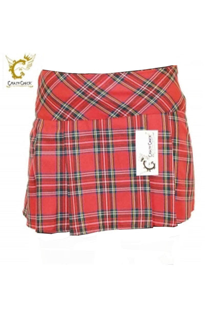 Adult Box Pleated Tartan Skirt (14 Inches)