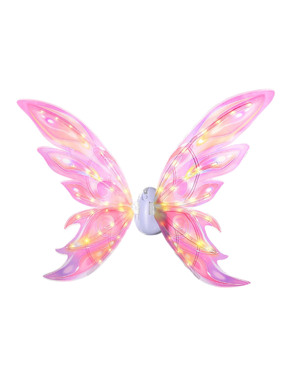 Moving Butterfly Fairy Wings With Music & Light Pink