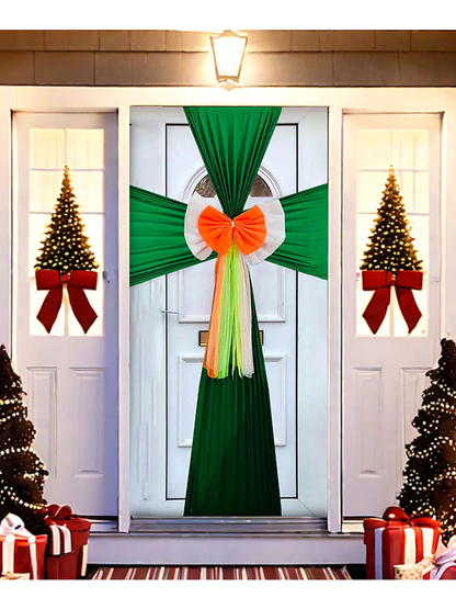 Door Bow Decoration Attractive Front Door Bow Tie