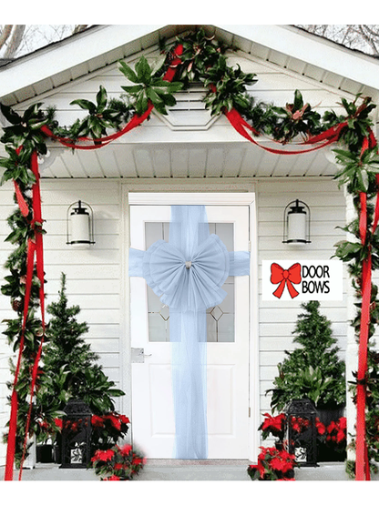 Door Bow Decoration Attractive Front Door Bow Tie