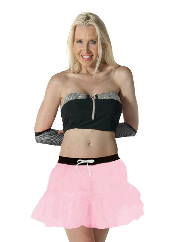 1980s Ladies 2 Layers Neon Tutu Skirts - thefancydress.co.uk