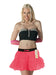 1980s Ladies 2 Layers Neon Tutu Skirts pink