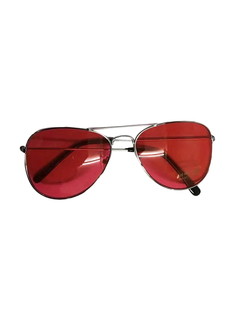 Unisex Metal Frame Aviator Fashion Glasses
red