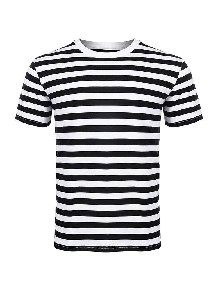 Kids 4Pcs Robber Costume Set– Striped Burglar Costume for Children's - thefancydress.co.uk
