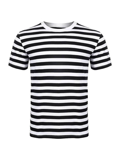 Kids 4Pcs Robber Costume Set– Striped Burglar Costume for Children's - thefancydress.co.uk