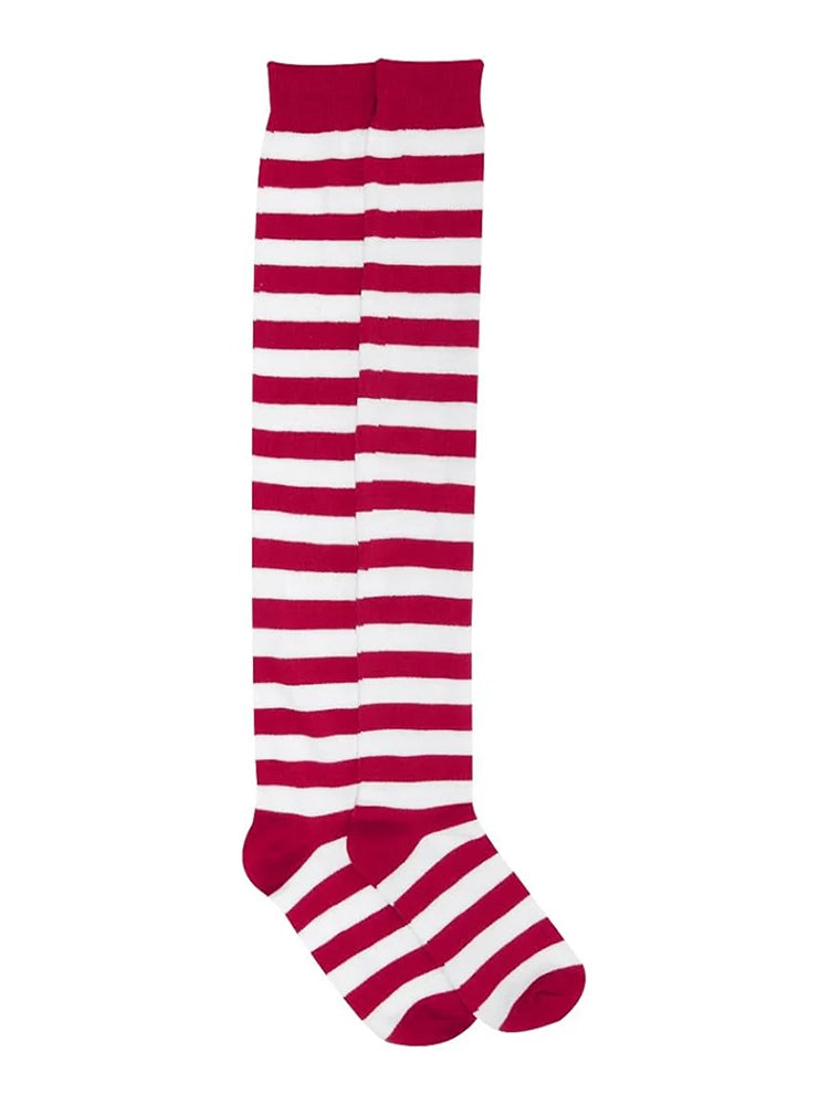 Festive Christmas Thigh-High Socks for Women and Girls 2