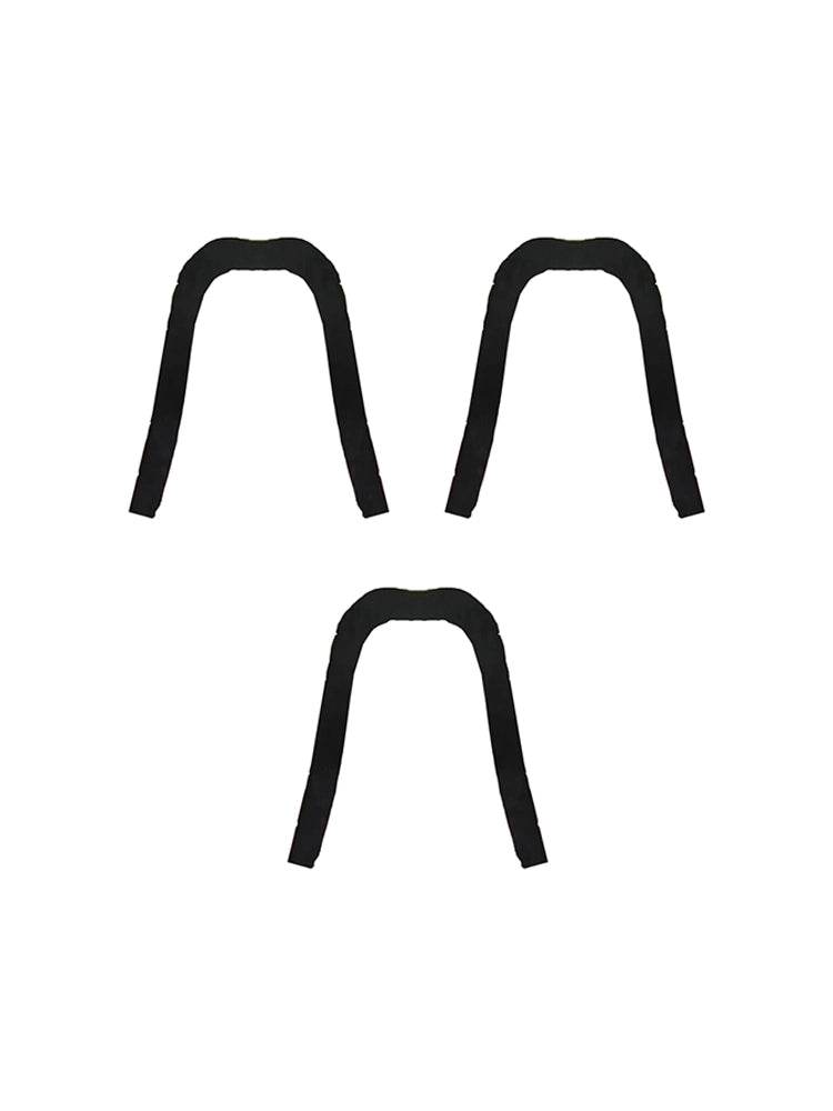 Men's 80's, 90's Fancy Dress Humo'Stache Black Long Mustache - thefancydress.co.uk