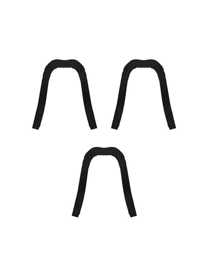 Men's 80's, 90's Fancy Dress Humo'Stache Black Long Mustache - thefancydress.co.uk