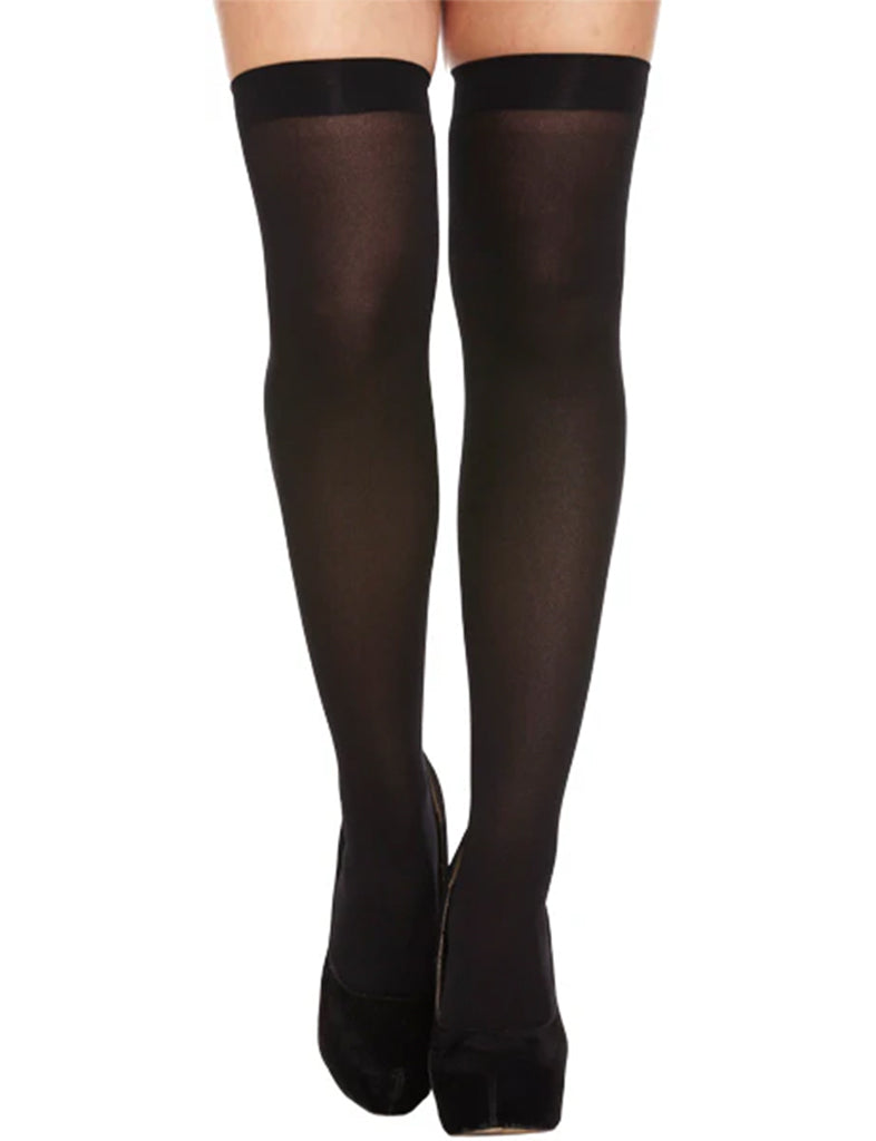 Adult Stockings Hold Ups Black