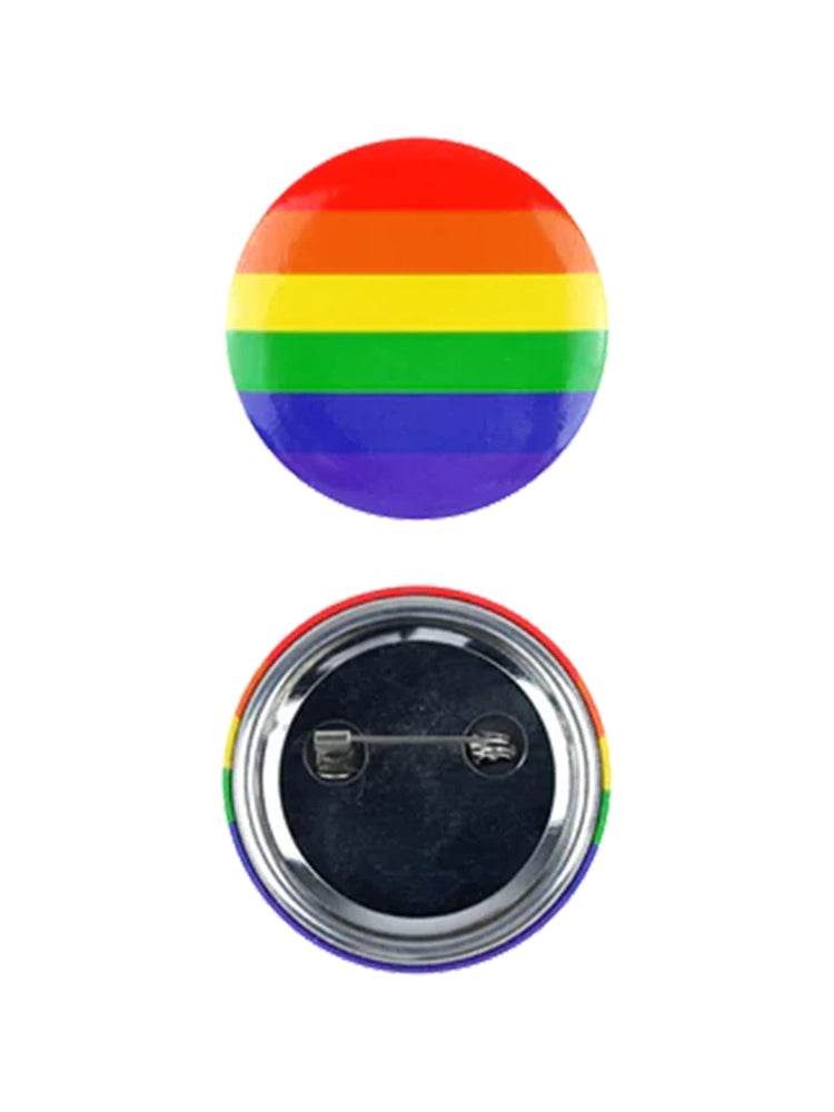 1x Rainbow Badge 4 Cm - thefancydress.co.uk