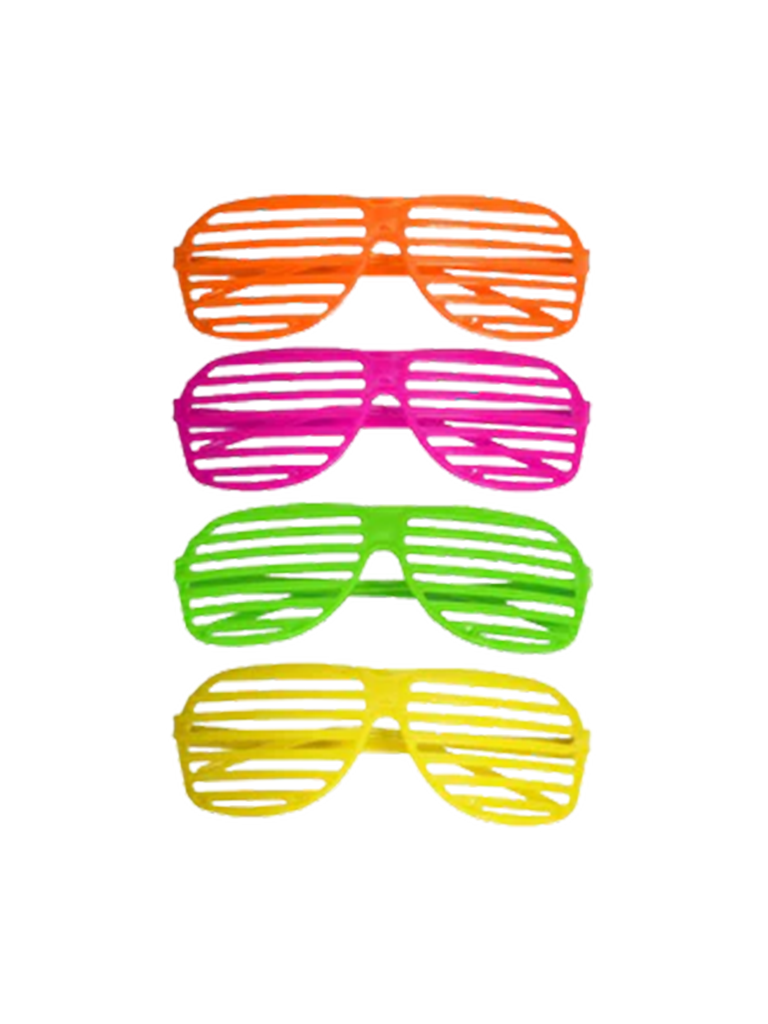 Assorted Adult Shutter Neon Glasses