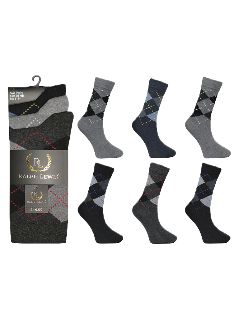 Mens Ralph Lewis Cotton Socks