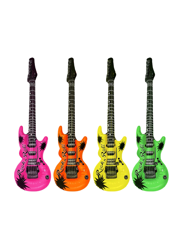 1x Inflatable Guitar {Random Colour}