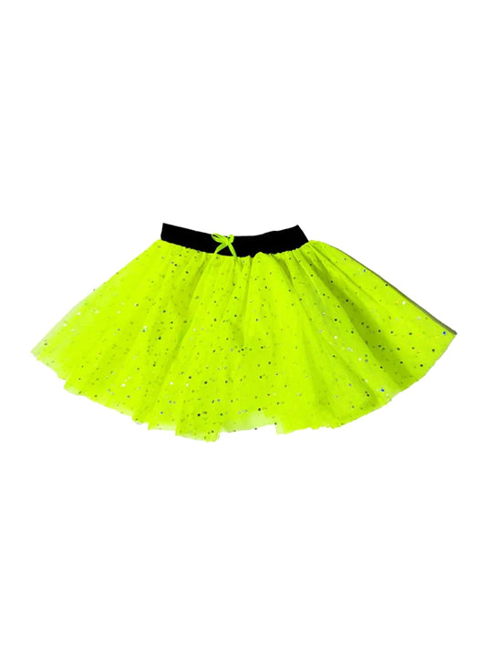 Adult 3 Layer Sequin Tutu Skirt Ballet Dance Wear yellow