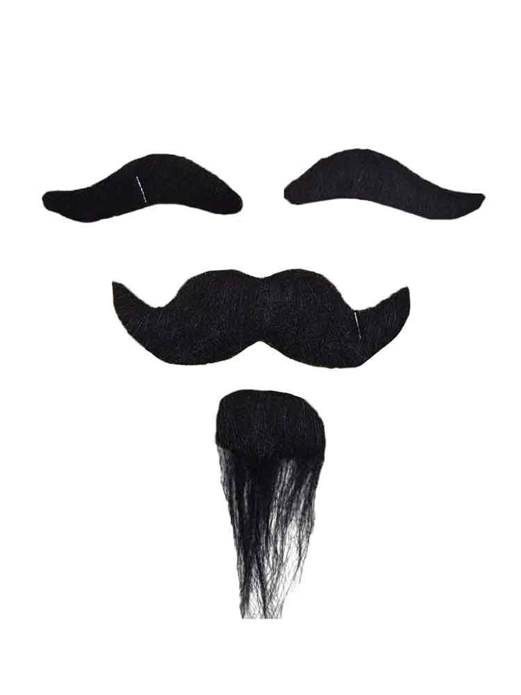 2PCS Mustache, Beard, and Eyebrow Set - thefancydress.co.uk