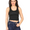 Adult Black Cotton Sleeveless Crop Top