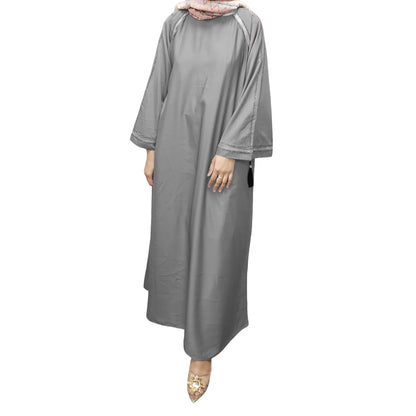 Women's Muslim Prayer Loose Sleeve Maxi Flare Abaya