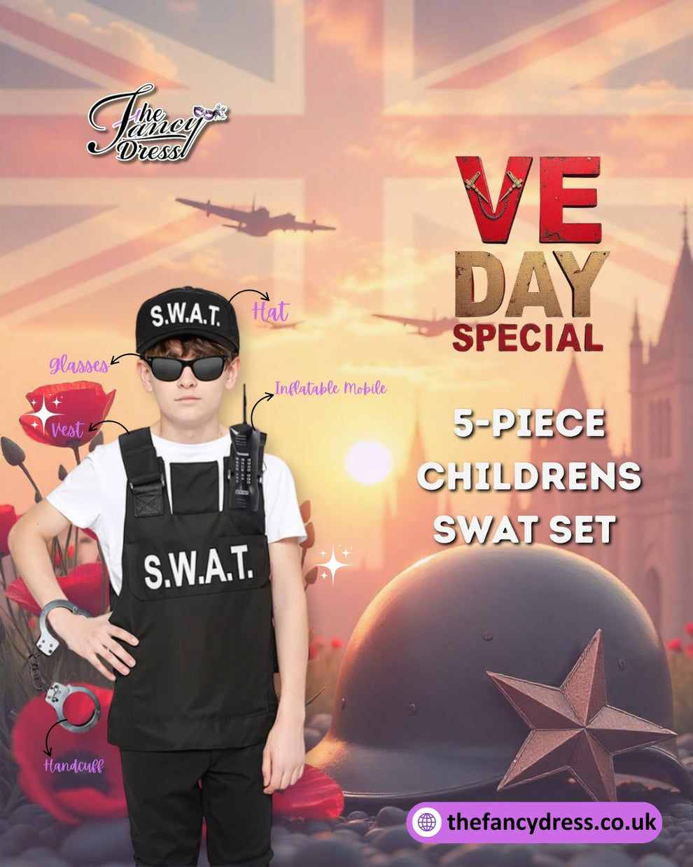 5-Pece Children Swat Set