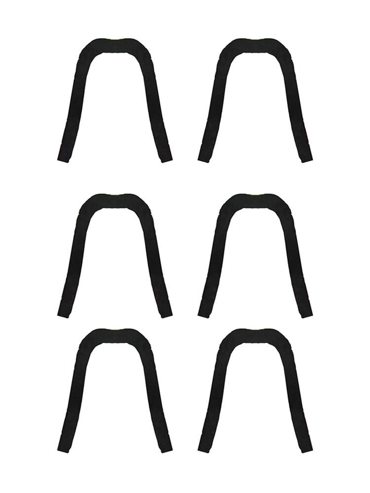 Men's 80's, 90's Fancy Dress Humo'Stache Black Long Mustache - thefancydress.co.uk