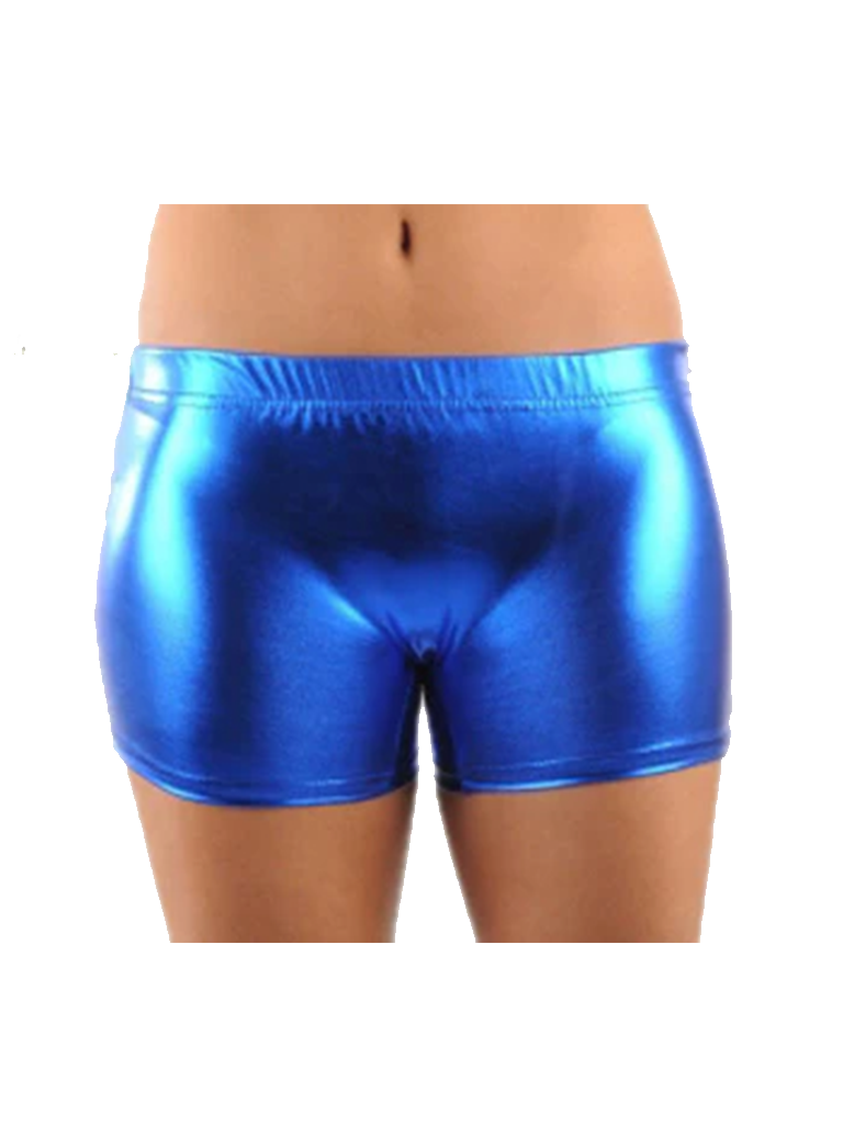 Girls Shiny Metallic Hot Pants