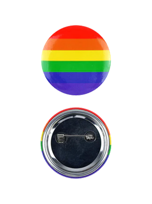 1x Rainbow Badge 4 Cm