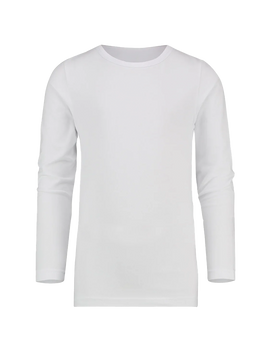 Men's Crew Neck Long Sleeve T-Shirt white