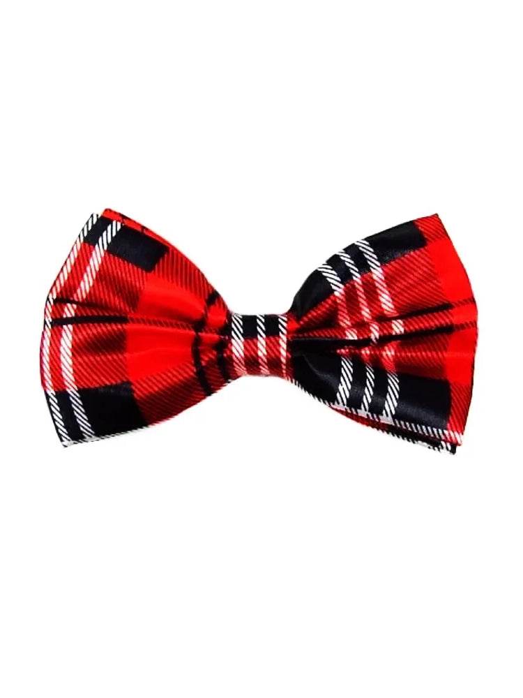 3 Pcs Men's Wear Tartan Set (Hat, Bow Tie, Braces) - thefancydress.co.uk