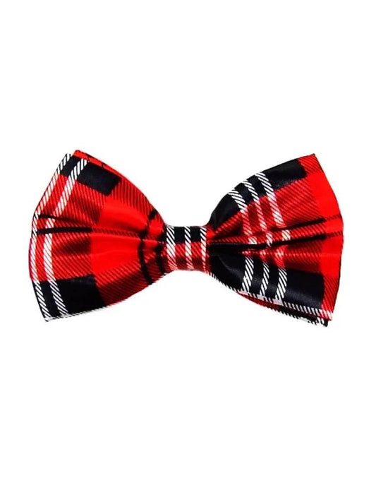 3 Pcs Men's Wear Tartan Set (Hat, Bow Tie, Braces) - thefancydress.co.uk