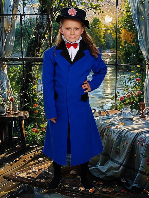 3 Piece Girls Victorian Nanny Dress Up Costume Set - thefancydress.co.uk