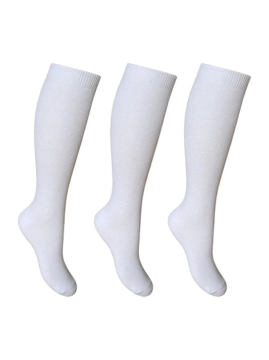 3 Pack Plain Cotton Rich Ankle Socks white