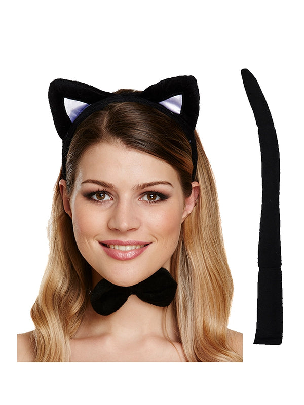 3 Pcs Cat Alice Ear Headband Set