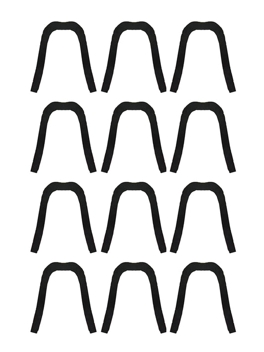 Men's 80's, 90's Fancy Dress Humo'Stache Black Long Mustache
ack of 12