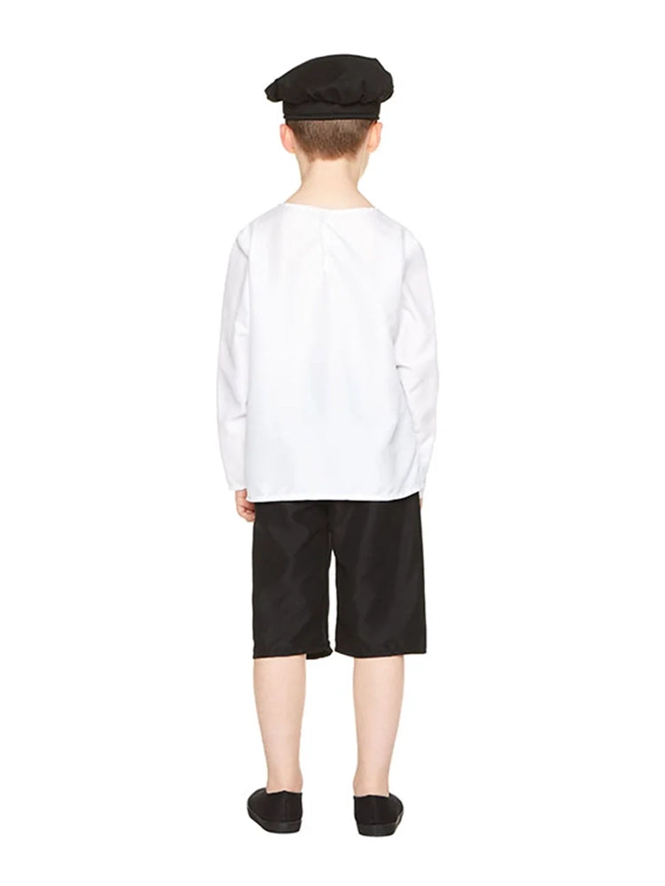 4PC Poor Boy Costume Set back