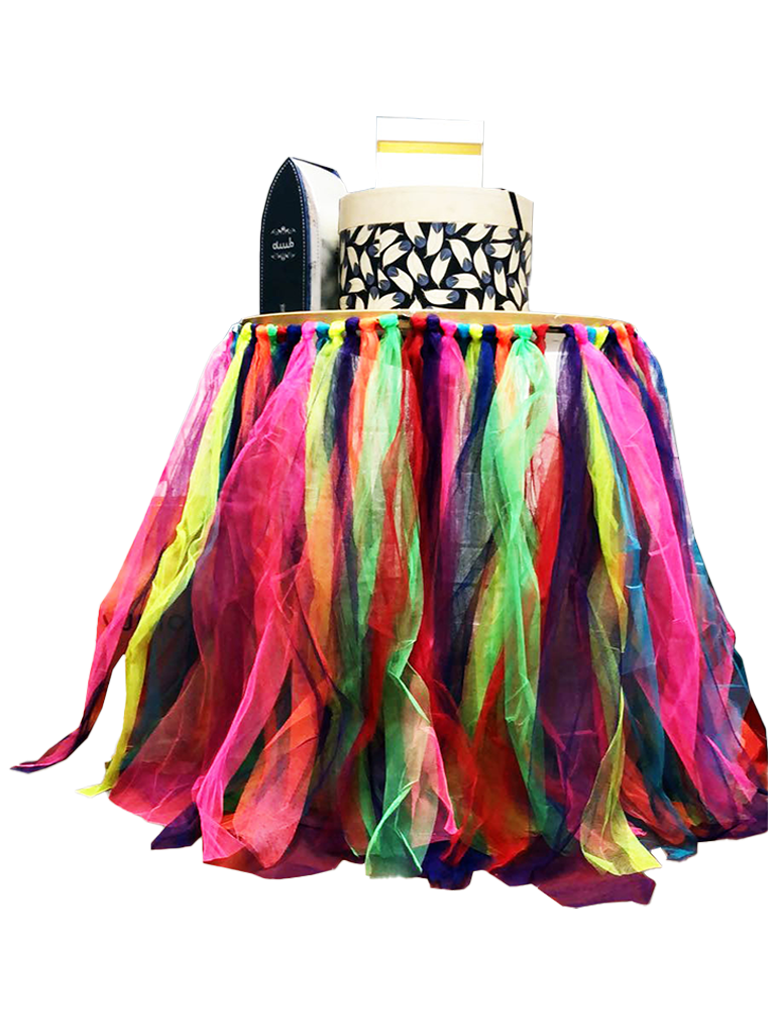 Rainbow Table Tutu Skirt