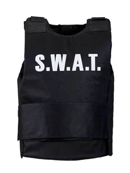 5-Piece Childrens SWAT Set – Vest, Hat, Inflatable Mobile, Glasses, Handcuff - thefancydress.co.uk