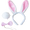 3 Piece White Pink Bunny Set