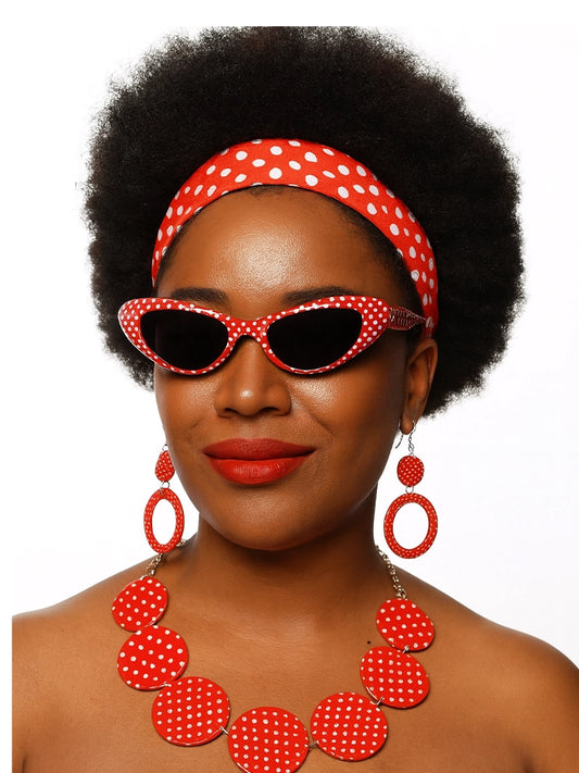 5Pc Women's Sexy 50s Party Accessories Set