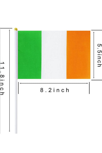 Ireland Flag W/plastic Stick 20x14cm (Pack of 3)